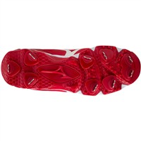 Mizuno Women's 9-Spike Swift 7 Low Metal Fastpitch Softball Cleat, Red/White