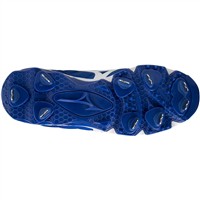 Mizuno Women's 9-Spike Swift 7 Low Metal Fastpitch Softball Cleat, Royal/White