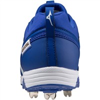 Mizuno Women's 9-Spike Swift 7 Low Metal Fastpitch Softball Cleat, Royal/White