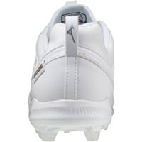 Mizuno Men's Ambition 2 TPU Low Molded Baseball Cleat, White/White