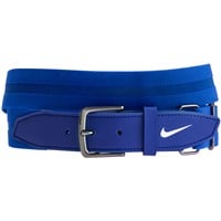 NIKE Adult Baseball and Softball Belt 3.0, Royal/White