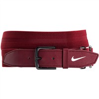 NIKE Adult Baseball and Softball Belt 3.0, Scarlet/White