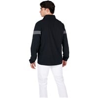 Mizuno Men's Long Sleeve Baseball Batting Jacket, Black/Grey