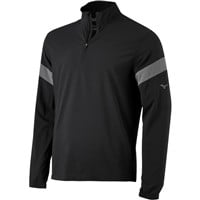 Mizuno Youth Long Sleeve Baseball Batting Jacket, Black/Grey