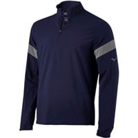 Mizuno Youth Long Sleeve Baseball Batting Jacket, Navy/Grey