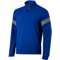 Mizuno Youth Long Sleeve Baseball Batting Jacket, Royal/Grey