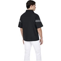 Mizuno Men's Short Sleeve Baseball Batting Jacket, Black/Grey