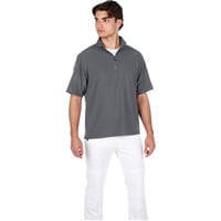 Mizuno Men's Short Sleeve Baseball Batting Jacket, Grey