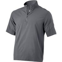 Mizuno Men's Short Sleeve Baseball Batting Jacket, Grey