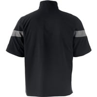 Mizuno Youth Short Sleeve Baseball Batting Jacket, Black/Grey