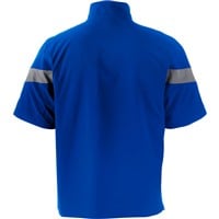 Mizuno Youth Short Sleeve Baseball Batting Jacket, Royal/Grey