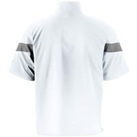 Mizuno Youth Short Sleeve Baseball Batting Jacket, White/Grey
