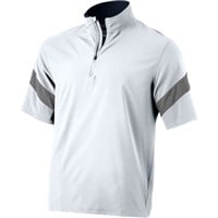 Mizuno Youth Short Sleeve Baseball Batting Jacket, White/Grey