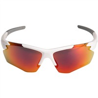 Rawlings Youth RY 2102 Mirror Baseball Sunglasses, White/Red