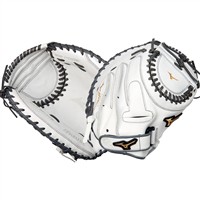Mizuno MVP Prime 34in Fastpitch Catchers Mitt (GXS50PF4W), White