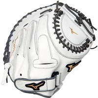 Mizuno MVP Prime 34in Fastpitch Catchers Mitt (GXS50PF4W), White