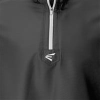 Easton Men's Alpha Long Sleeve Baseball Cage Jacket, Black