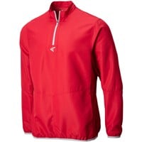 Easton Men's Alpha Long Sleeve Baseball Cage Jacket, Red