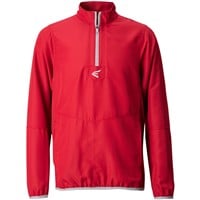 Easton Youth Alpha Long Sleeve Baseball Cage Jacket, Red