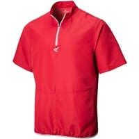 Easton Men's Alpha Short Sleeve Baseball Cage Jacket, Red