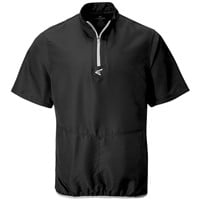 Easton Men's Alpha Short Sleeve Baseball Cage Jacket, Black