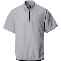 Easton Men's Alpha Short Sleeve Baseball Cage Jacket, Grey