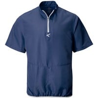 Easton Men's Alpha Short Sleeve Baseball Cage Jacket, Navy