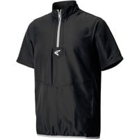 Easton Youth Alpha Short Sleeve Baseball Cage Jacket, Black