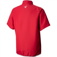 Easton Youth Alpha Short Sleeve Baseball Cage Jacket, Red