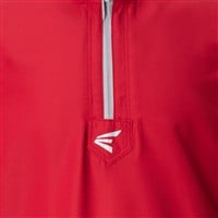 Easton Youth Alpha Short Sleeve Baseball Cage Jacket, Red
