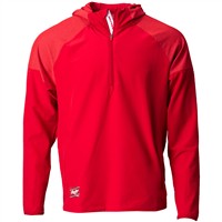 Rawlings Men's Color Sync Long Sleeve Baseball Batting Jacket, Scarlet