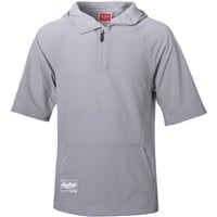 Rawlings Youth Color Sync Short Sleeve Baseball Batting Jacket, Grey