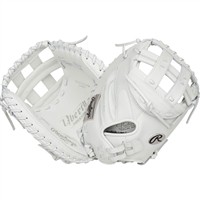 Rawlings Liberty Advanced 34in Fastpitch Softball Catchers Mitt (RLACM34W), White