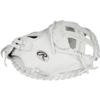 Rawlings Liberty Advanced 34in Fastpitch Softball Catchers Mitt (RLACM34W), White