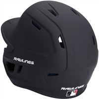Rawlings Adult Mach Adjust Matte Batting Helmet, Black