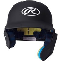 Rawlings Adult Mach Adjust Matte Batting Helmet, Black