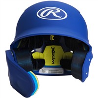 Rawlings Adult Mach Adjust Matte Batting Helmet, Royal