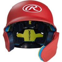 Rawlings Adult Mach Adjust Matte Batting Helmet, Scarlet