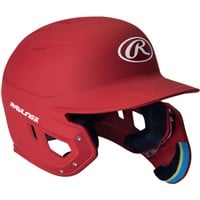 Rawlings Adult Mach Adjust Matte Batting Helmet, Scarlet
