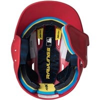 Rawlings Adult Mach Adjust Matte Batting Helmet, Scarlet
