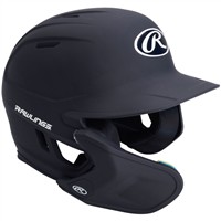Rawlings Adult Mach Adjust Matte Batting Helmet, Black