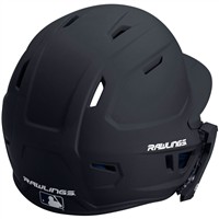 Rawlings Youth Mach Adjust Matte Batting Helmet, Black