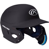 Rawlings Youth Mach Adjust Matte Batting Helmet, Black
