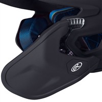 Rawlings Youth Mach Adjust Matte Batting Helmet, Black