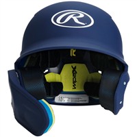 Rawlings Youth Mach Adjust Matte Batting Helmet, Navy