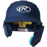 Rawlings Youth Mach Adjust Matte Batting Helmet, Navy