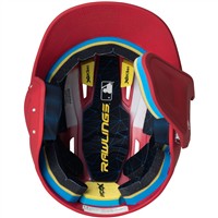 Rawlings Youth Mach Adjust Matte Batting Helmet, Scarlet