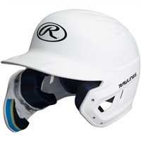 Rawlings Youth Mach Adjust Matte Batting Helmet, White