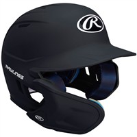 Rawlings Youth Mach Adjust Matte Batting Helmet, Black