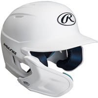 Rawlings Youth Mach Adjust Matte Batting Helmet, White